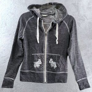 ARIAT Hoodie Womens Small Studded Embroidered Full Zip Hooded Jacket